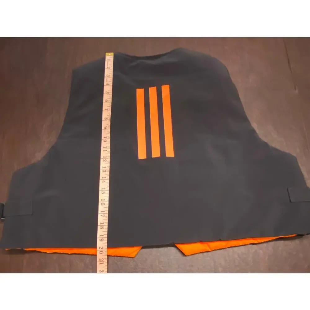 Adidas MYSHELTER COLD.RDY Reversible Vest Black Orange Reflective L Running